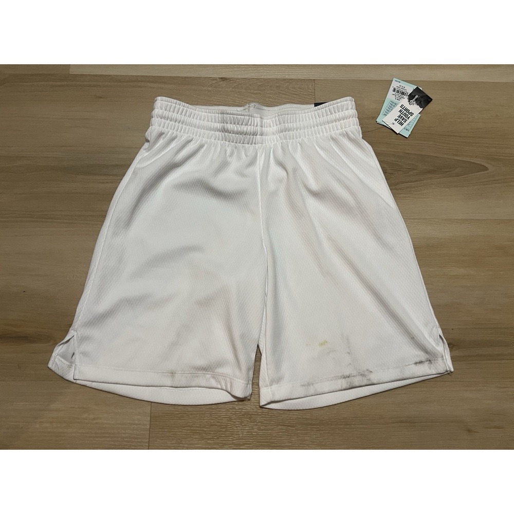Girls DSG Basketball Shorts White Size Medium Youth Kids Unisex‎ Drawstring Flaw